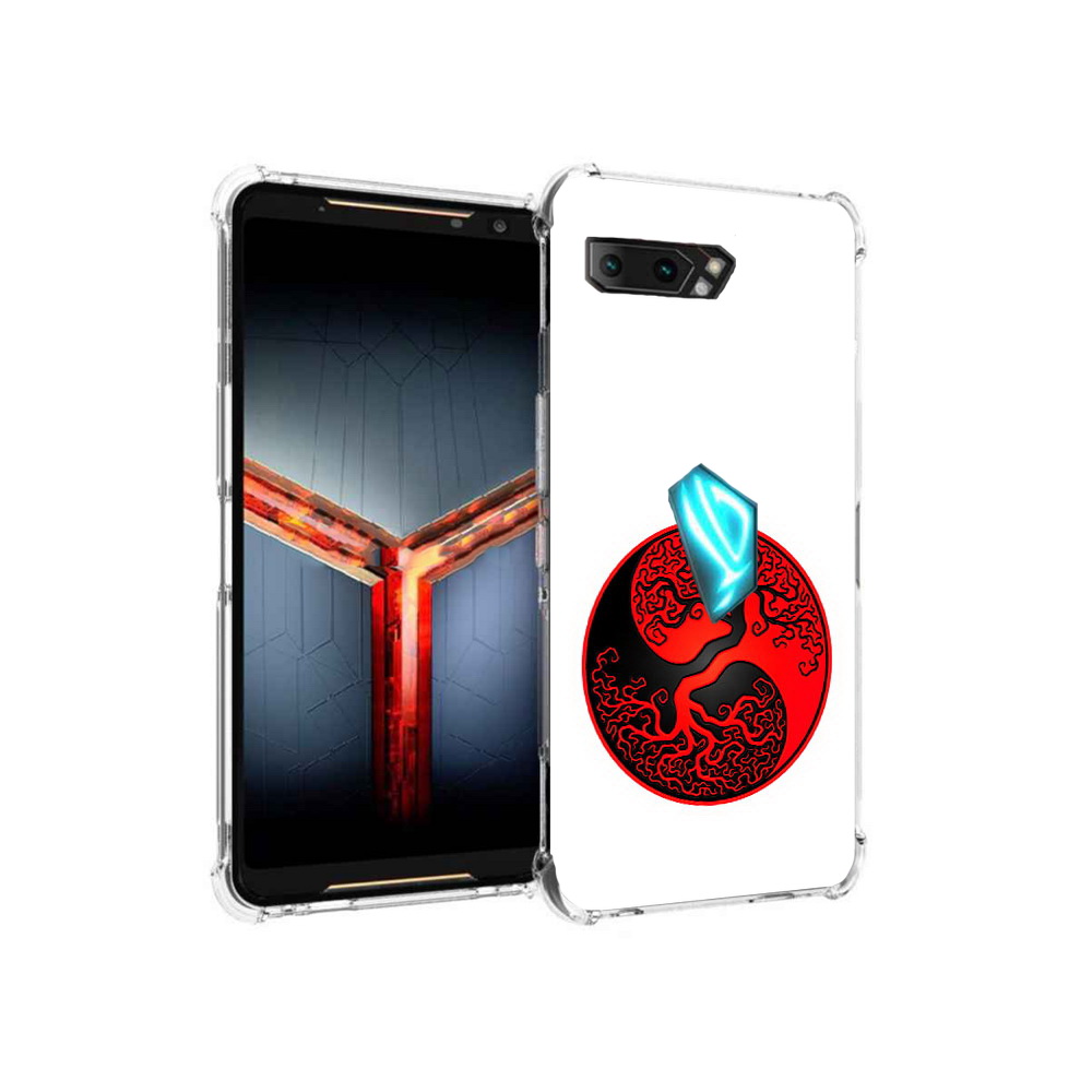 

Чехол MyPads Tocco для Asus ROG Phone 2 инь янь дерево, Прозрачный, Tocco