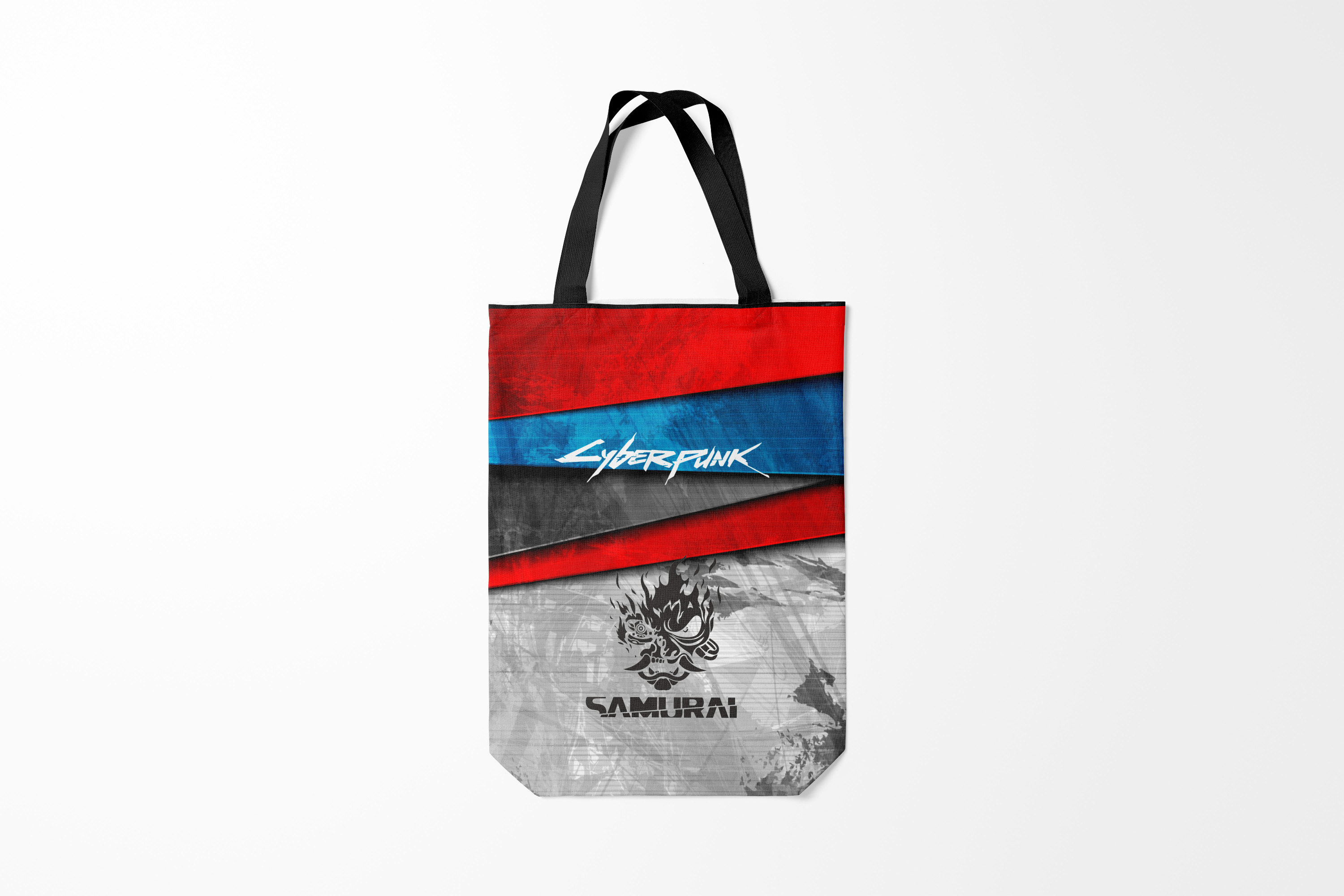 

Сумка шoппер унисекс Burnettie Cyberpunk 2077 Samurai,, Cyberpunk 2077 Samurai