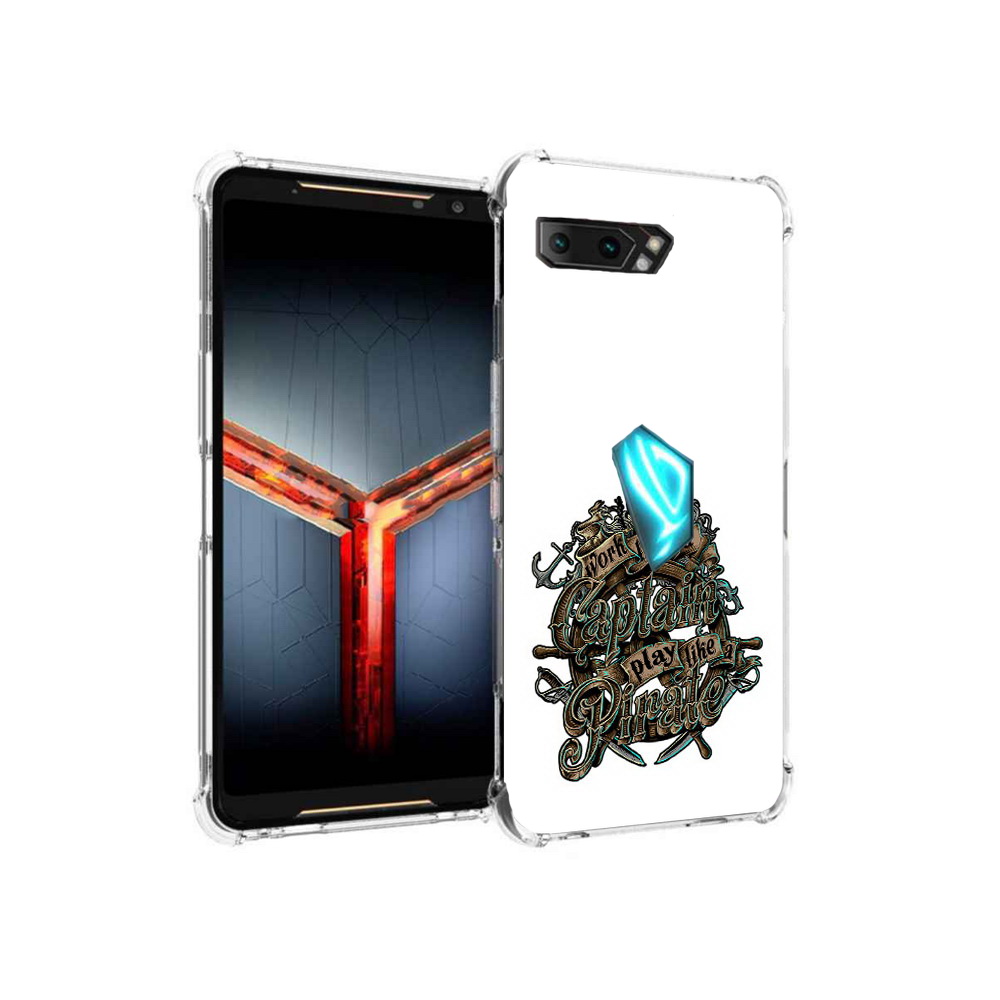 

Чехол MyPads Tocco для Asus ROG Phone 2 капитан пиратов, Прозрачный, Tocco