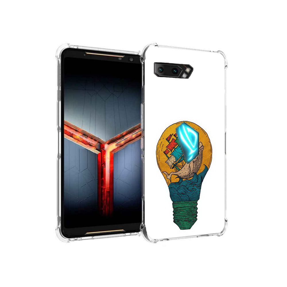 Чехол MyPads Tocco для Asus ROG Phone 2 кит в лампочке с парусами
