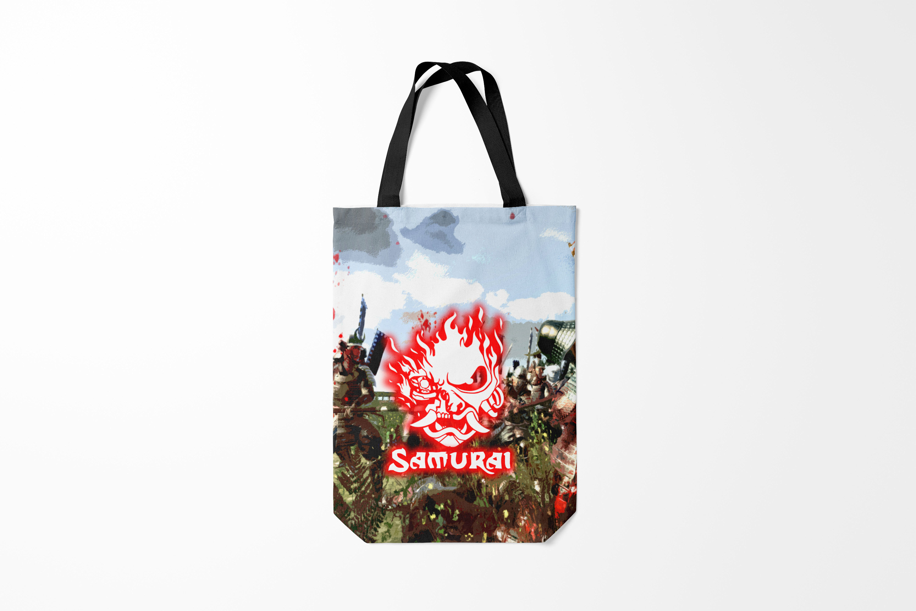 

Сумка шoппер унисекс Burnettie Cyberpunk 2077 SAMURAI,, Cyberpunk 2077 SAMURAI