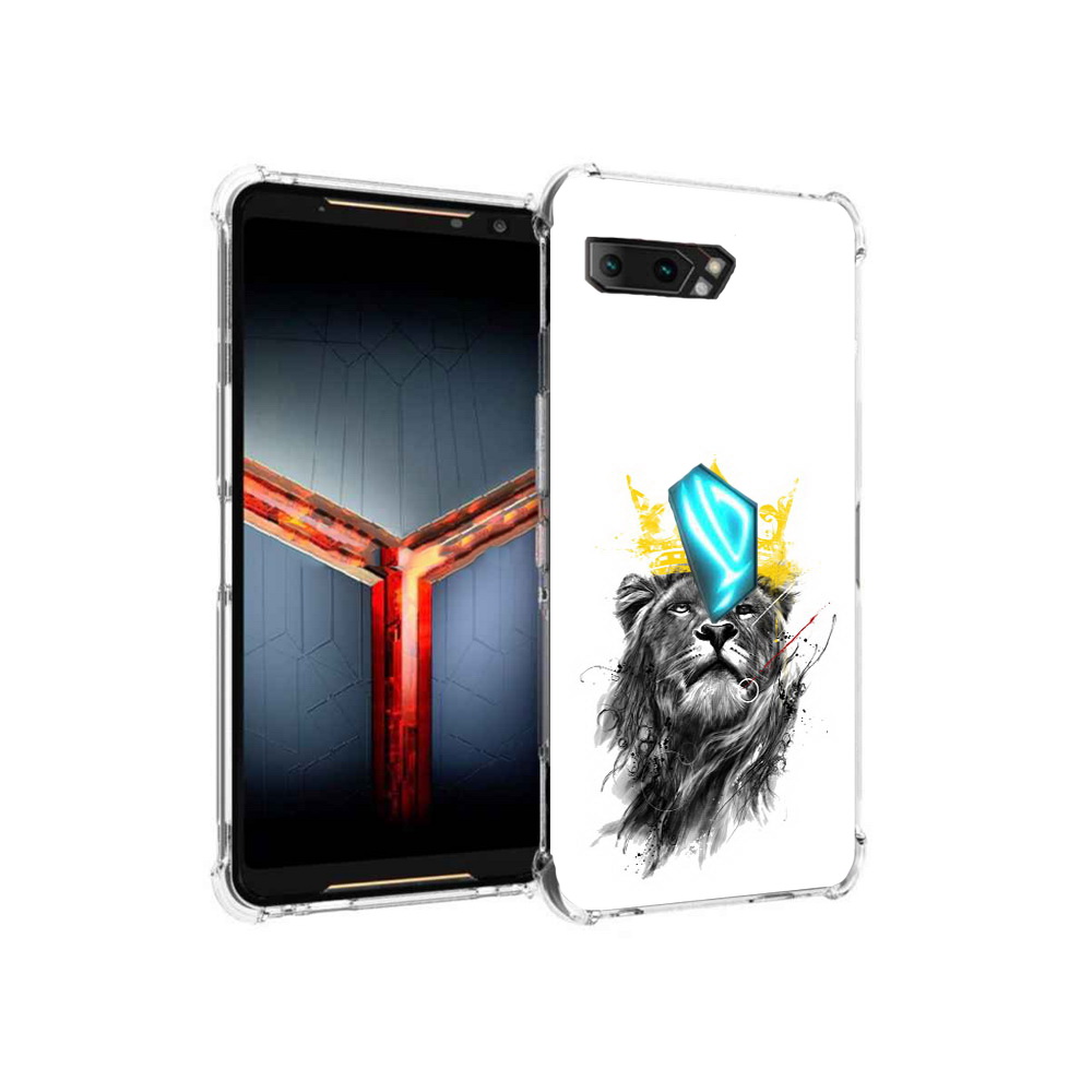 Чехол MyPads Tocco для Asus ROG Phone 2 король-лев