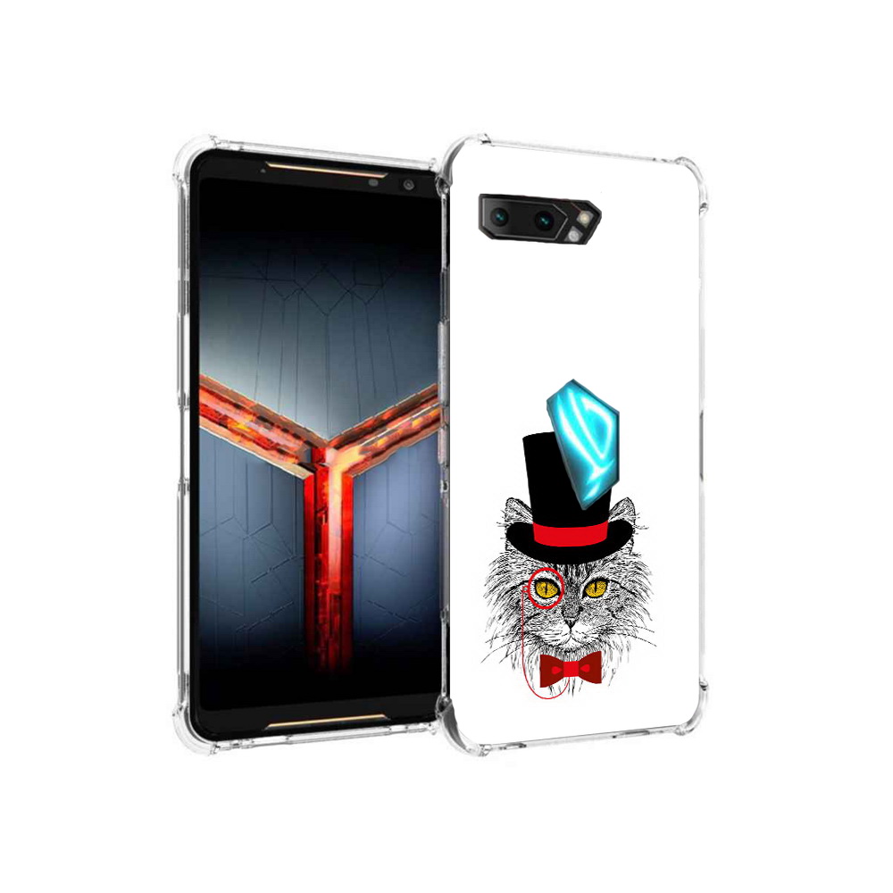 Чехол MyPads Tocco для Asus ROG Phone 2 кот в шляпе