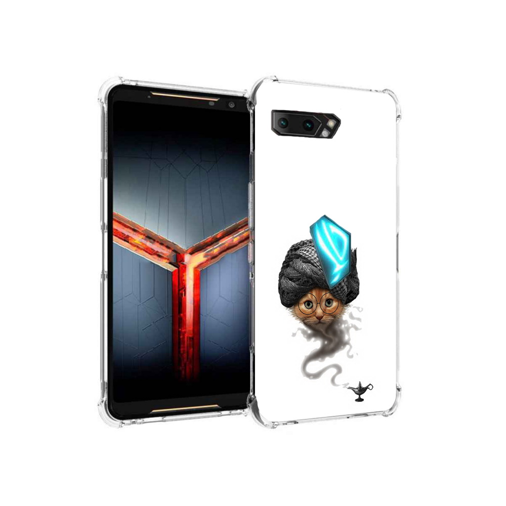 Чехол MyPads Tocco для Asus ROG Phone 2 кот джин