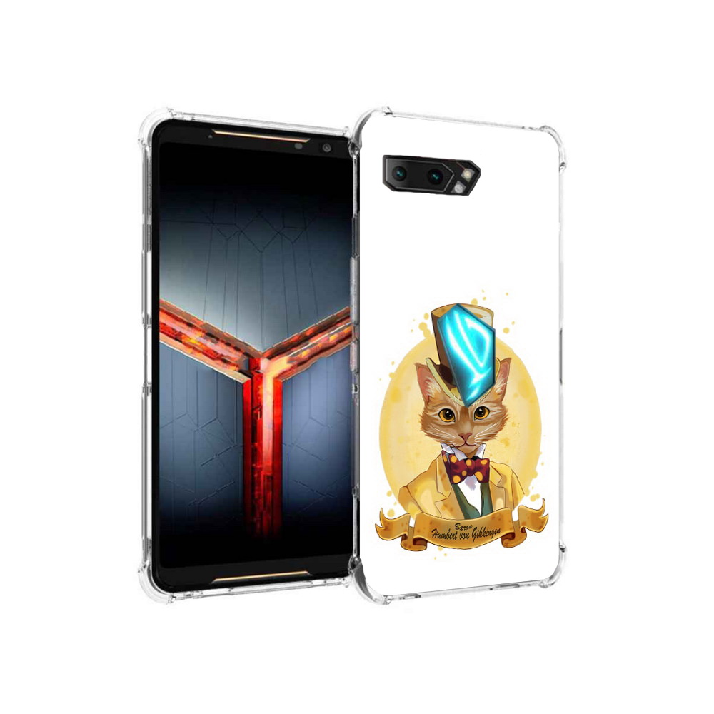 

Чехол MyPads Tocco для Asus ROG Phone 2 кот юрист, Прозрачный, Tocco