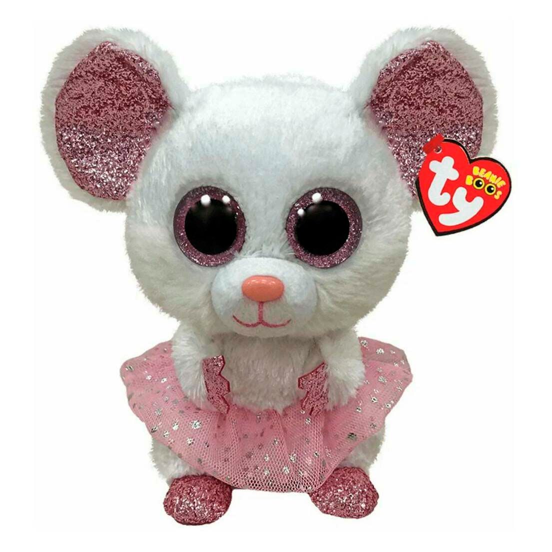 

Мягкая игрушка Мышка Beanie Boo's 25 см, Розовый