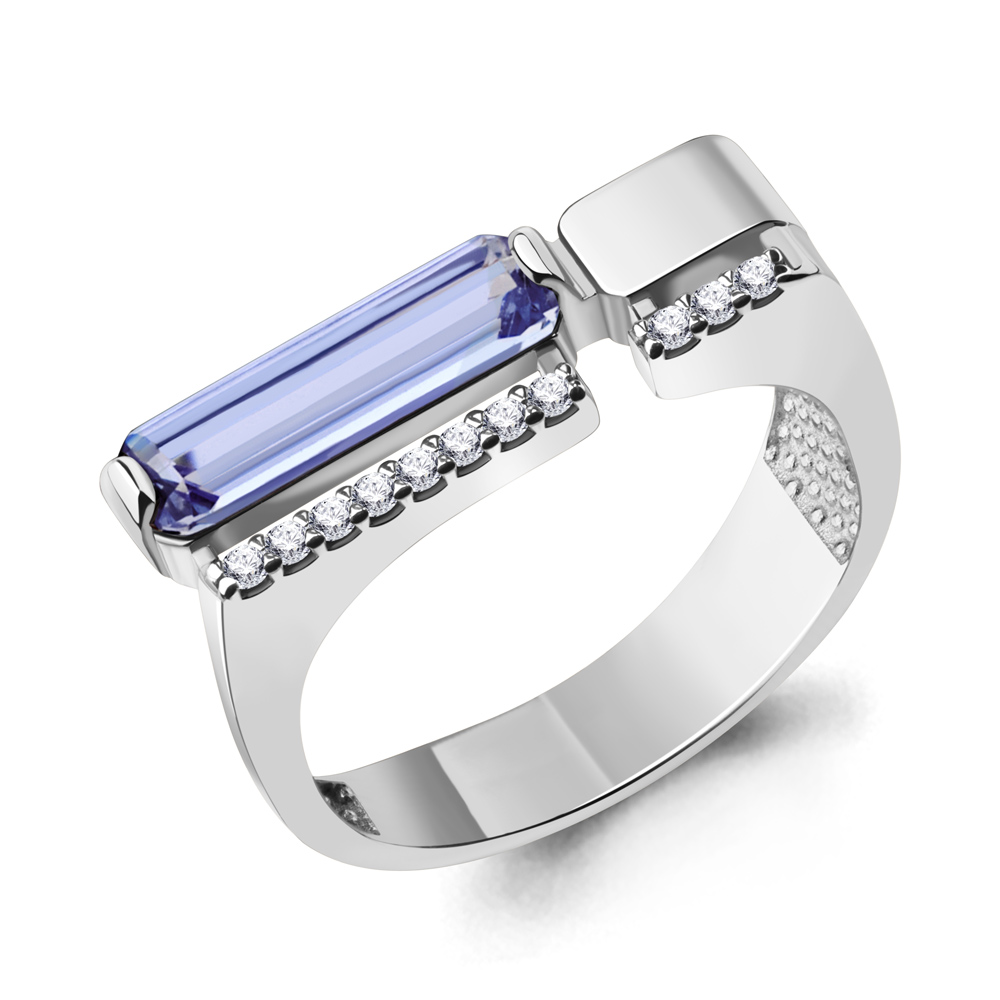

Кольцо из серебра р. 17,5 AQUAMARINE 69756603А_925_р, 69756603А_925_р