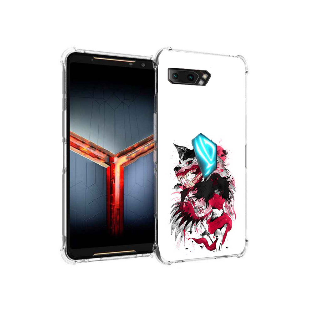

Чехол MyPads Tocco для Asus ROG Phone 2 красная шапочка, Прозрачный, Tocco
