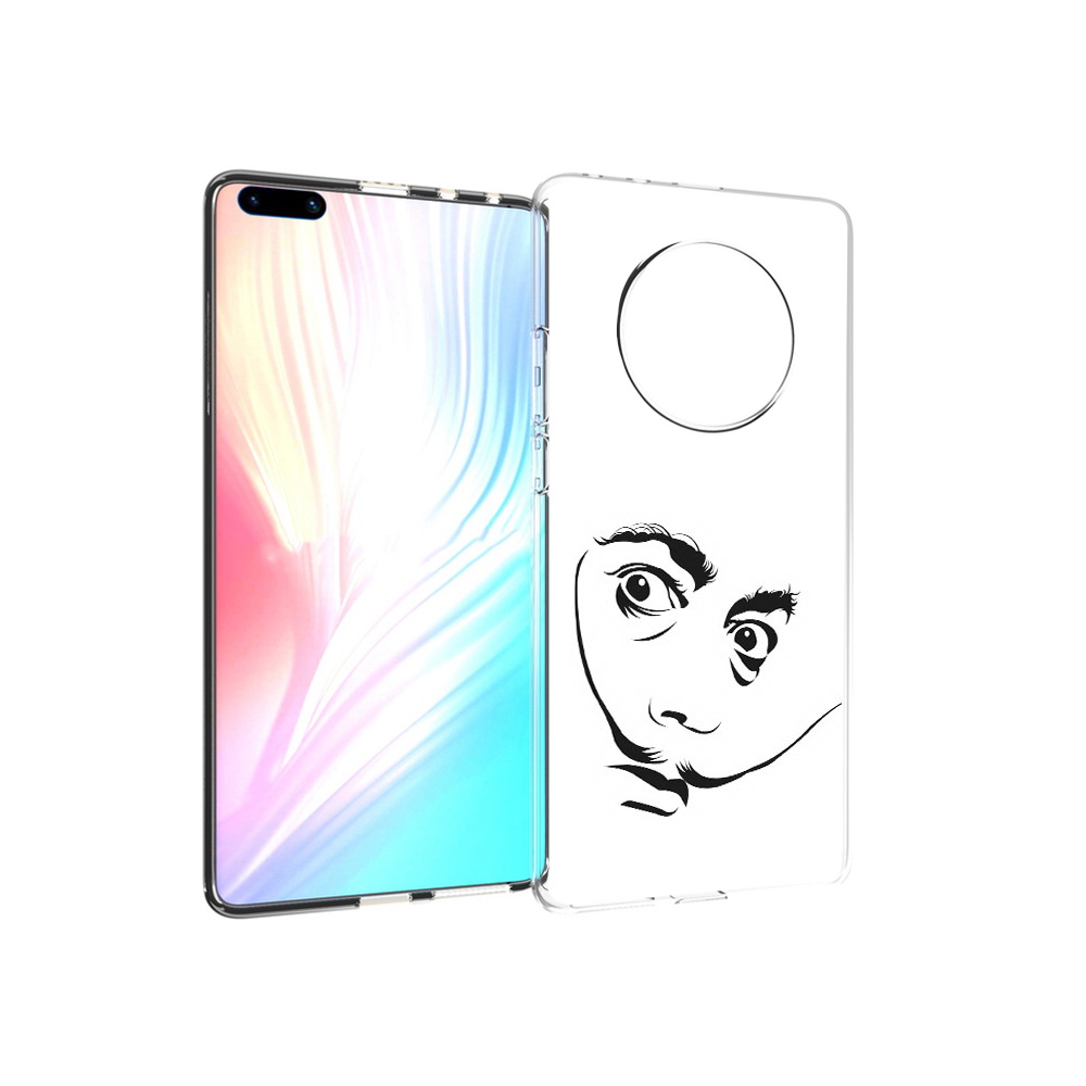 

Чехол MyPads Tocco для Huawei Mate 40 Pro мужчина с длинными усами, Прозрачный, Tocco