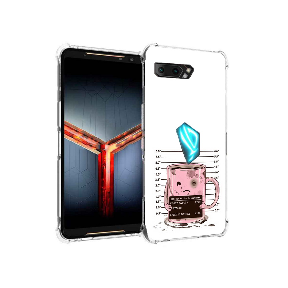 

Чехол MyPads Tocco для Asus ROG Phone 2 кружка, Прозрачный, Tocco