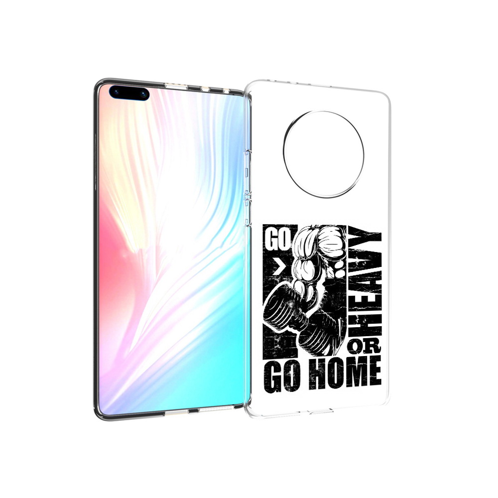 

Чехол MyPads Tocco для Huawei Mate 40 Pro накаченные руки, Прозрачный, Tocco