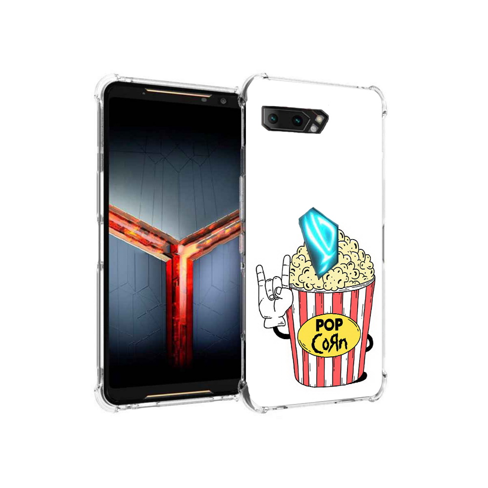 

Чехол MyPads Tocco для Asus ROG Phone 2 крутой попкорн, Прозрачный, Tocco