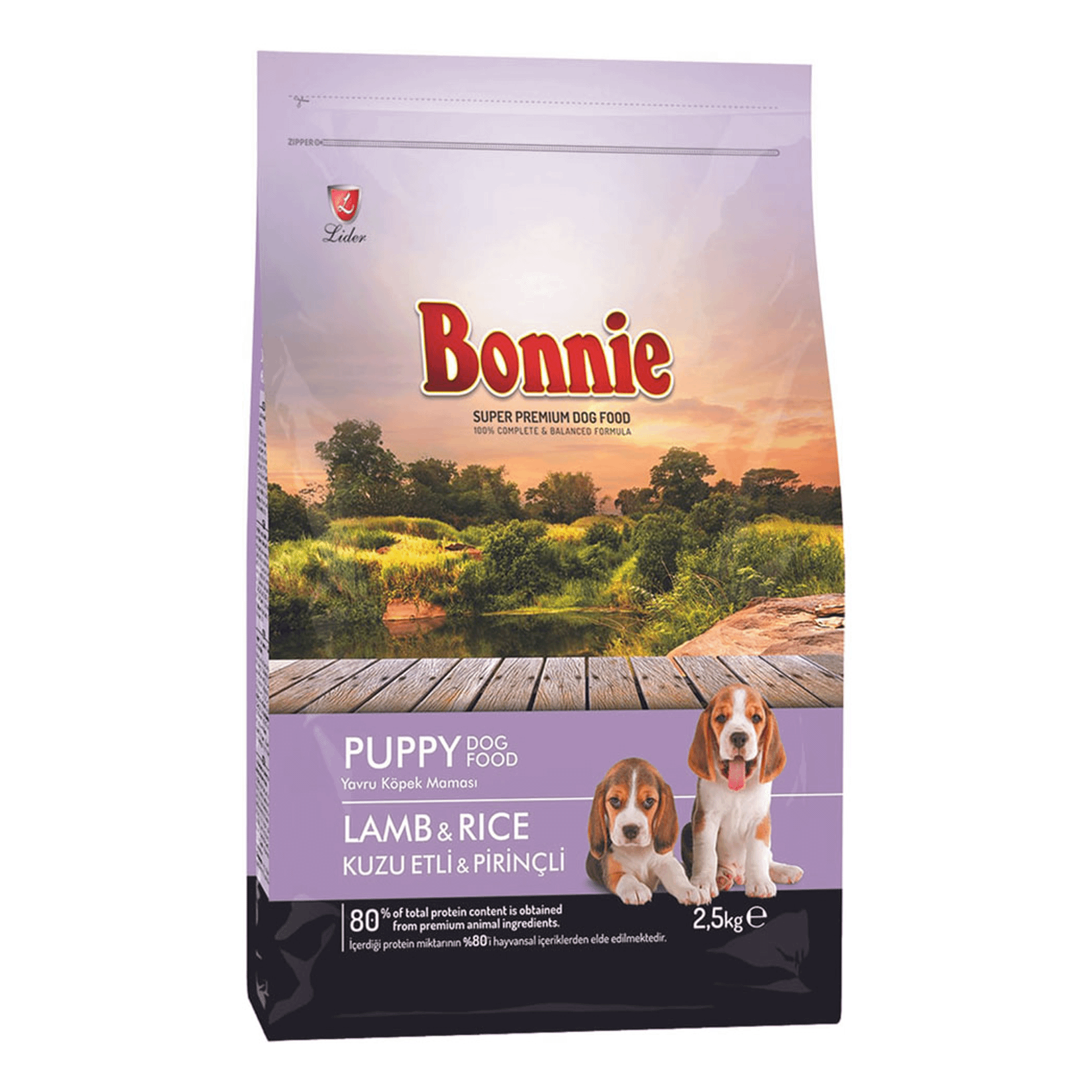 

Сухой корм для щенков Lider Bonnie Puppy, ягненок и рис, 2,5 кг