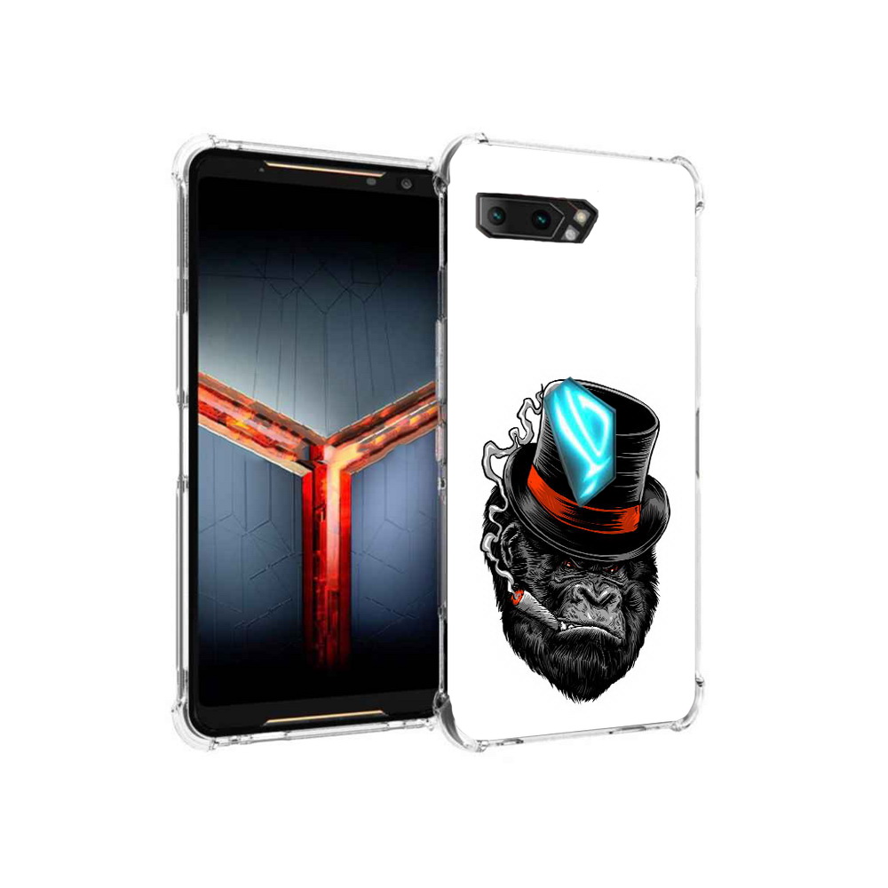 

Чехол MyPads Tocco для Asus ROG Phone 2 дизайнерская горилла, Прозрачный, Tocco