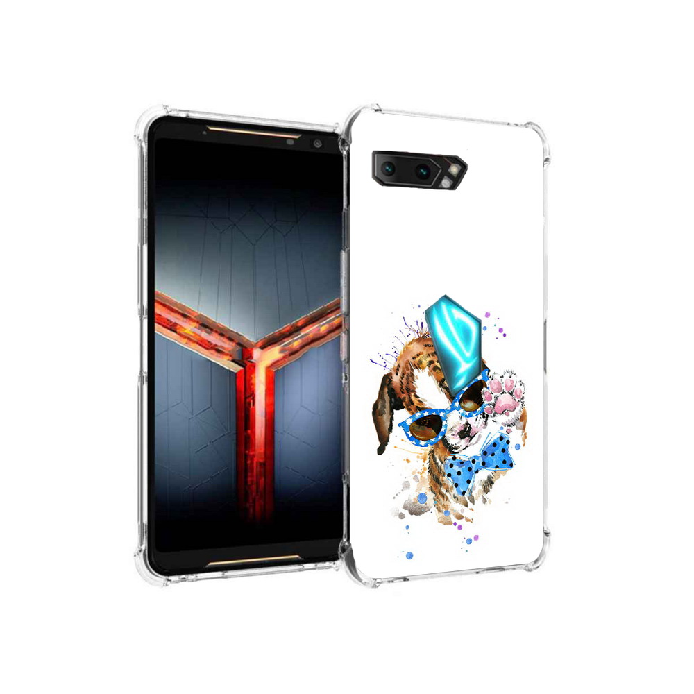 

Чехол MyPads Tocco для Asus ROG Phone 2 лапочка, Прозрачный, Tocco