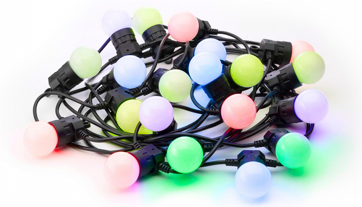 Световая гирлянда Twinkly Festoon Lights Starter Kit TWF-020-STP 10 м разноцветный/RGB