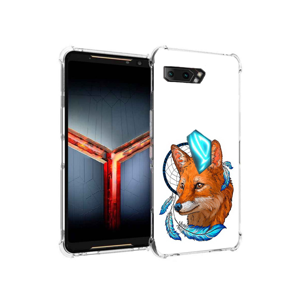 

Чехол MyPads Tocco для Asus ROG Phone 2 лиса и ловец снов, Прозрачный, Tocco