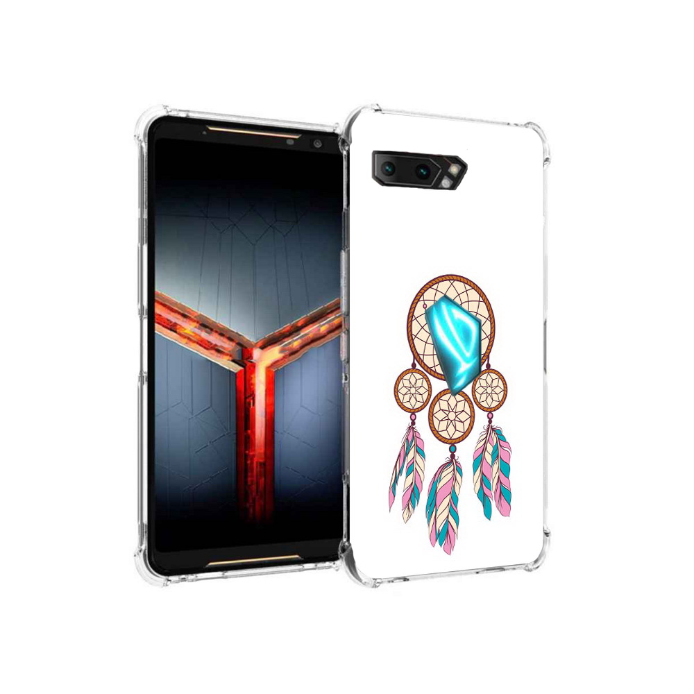 

Чехол MyPads Tocco для Asus ROG Phone 2 ловец снов бежевый, Прозрачный, Tocco