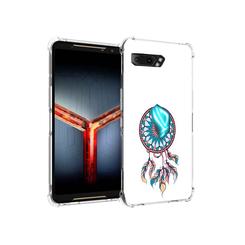 

Чехол MyPads Tocco для Asus ROG Phone 2 ловец снов синий, Прозрачный, Tocco