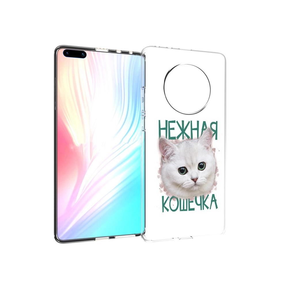 

Чехол MyPads Tocco для Huawei Mate 40 Pro нежная кошечка, Прозрачный, Tocco