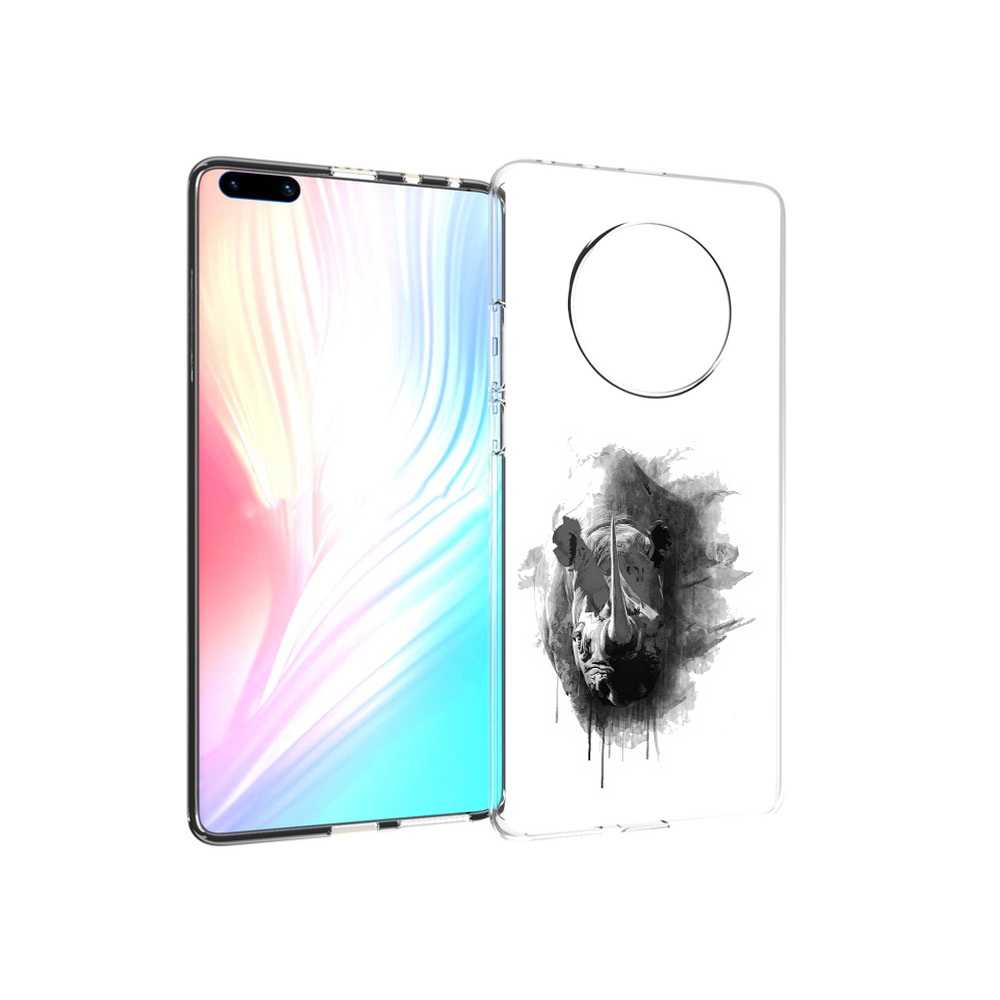 

Чехол MyPads Tocco для Huawei Mate 40 Pro носорог, Прозрачный, Tocco