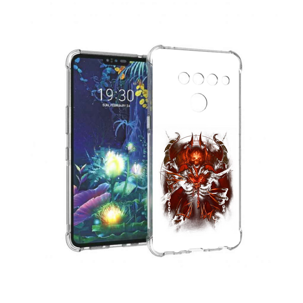 

Чехол MyPads Tocco для LG V50 ThinQ яркий демон, Прозрачный, Tocco