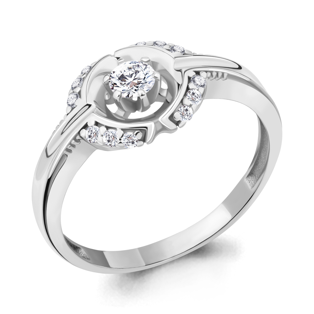 

Кольцо из серебра р. 17,5 AQUAMARINE 67333А_925_р, 67333А_925_р