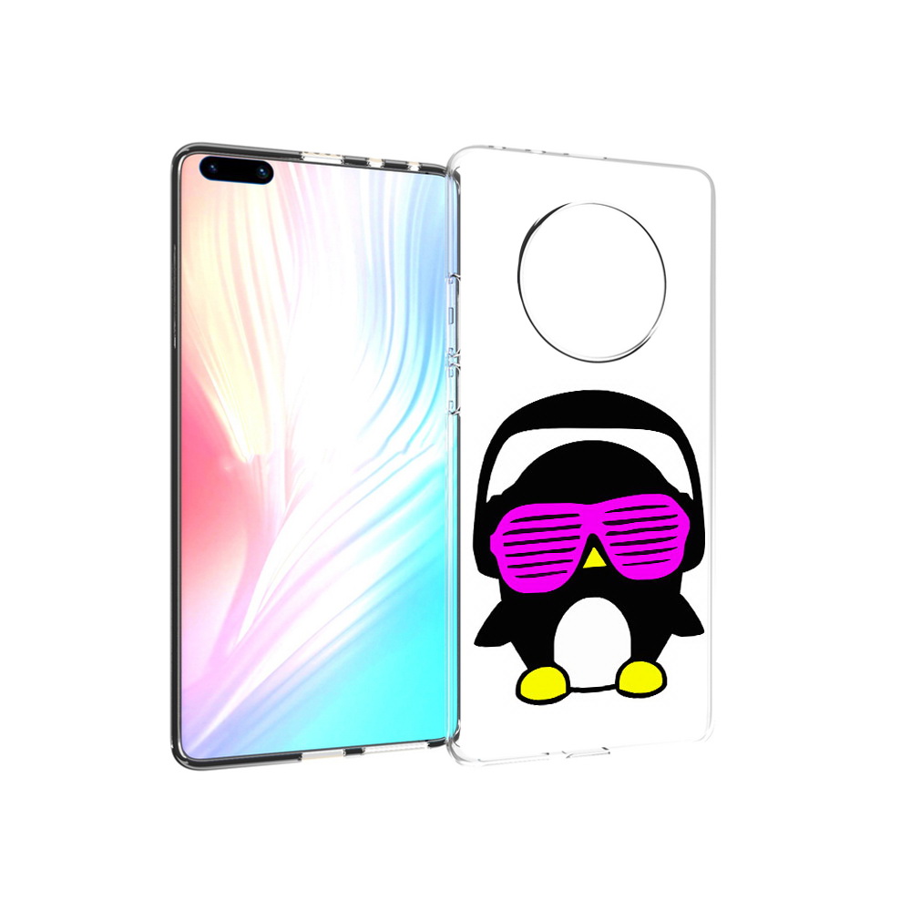 

Чехол MyPads Tocco для Huawei Mate 40 Pro пингвин, Прозрачный, Tocco