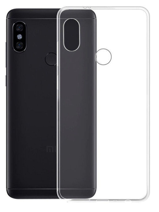 фото Силиконовый чехол jack case для xiaomi redmi note 6 прозрачный