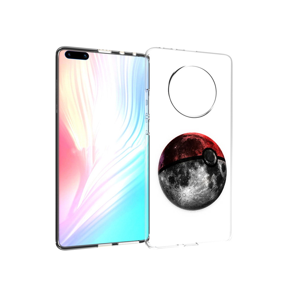 

Чехол MyPads Tocco для Huawei Mate 40 Pro планета покебол, Прозрачный, Tocco
