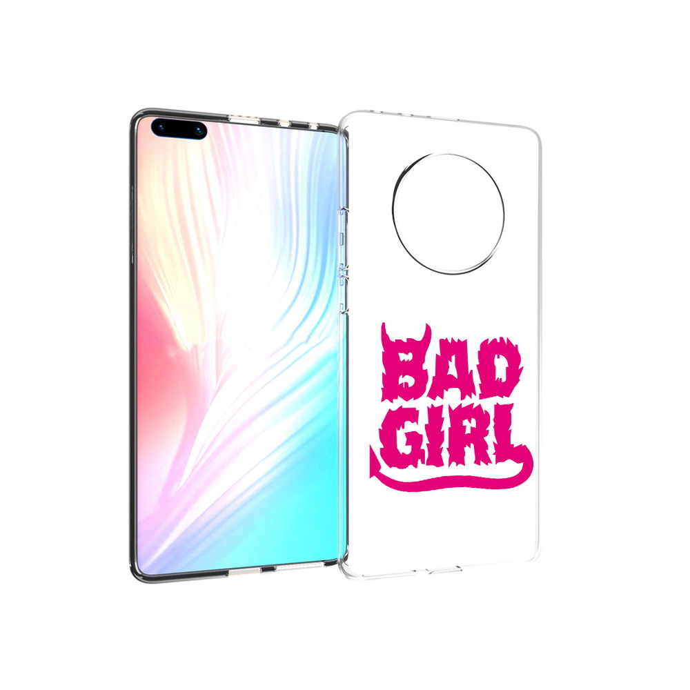 

Чехол MyPads Tocco для Huawei Mate 40 Pro плохая девочка, Прозрачный, Tocco
