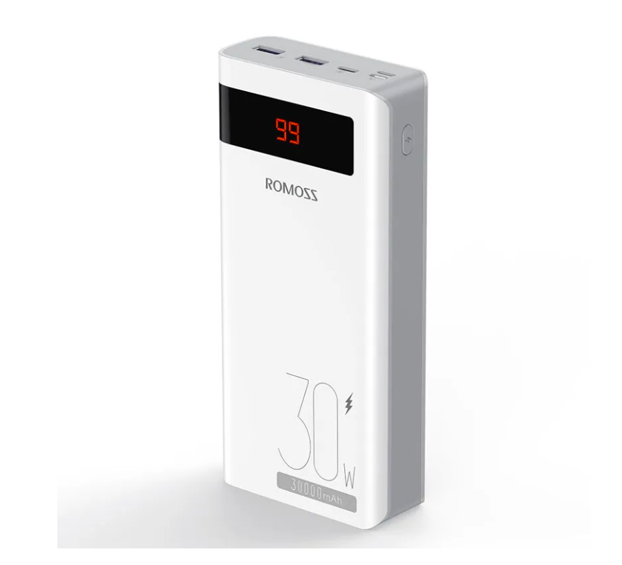 

Внешний аккумулятор (Power Bank) Romoss Sense8PS Pro, 30000мAч, белый