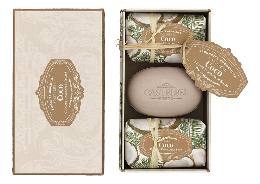 

Мыло Castelbel Porto Мыло Coconut 3х150 г, 382790