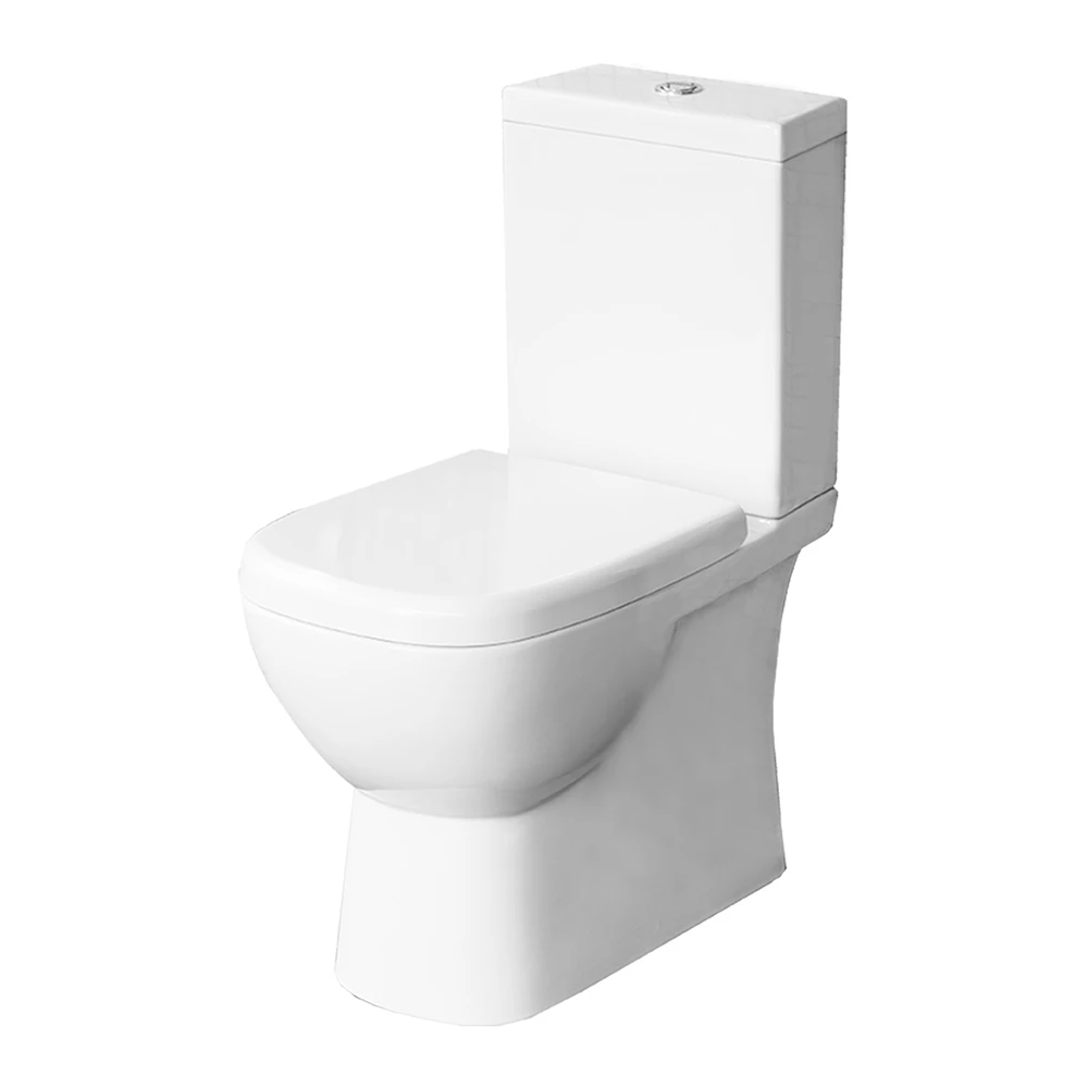 

Унитаз напольный Sanita Lux Quadro QDRSLCC01151022 с крышкой-сиденьем, Белый