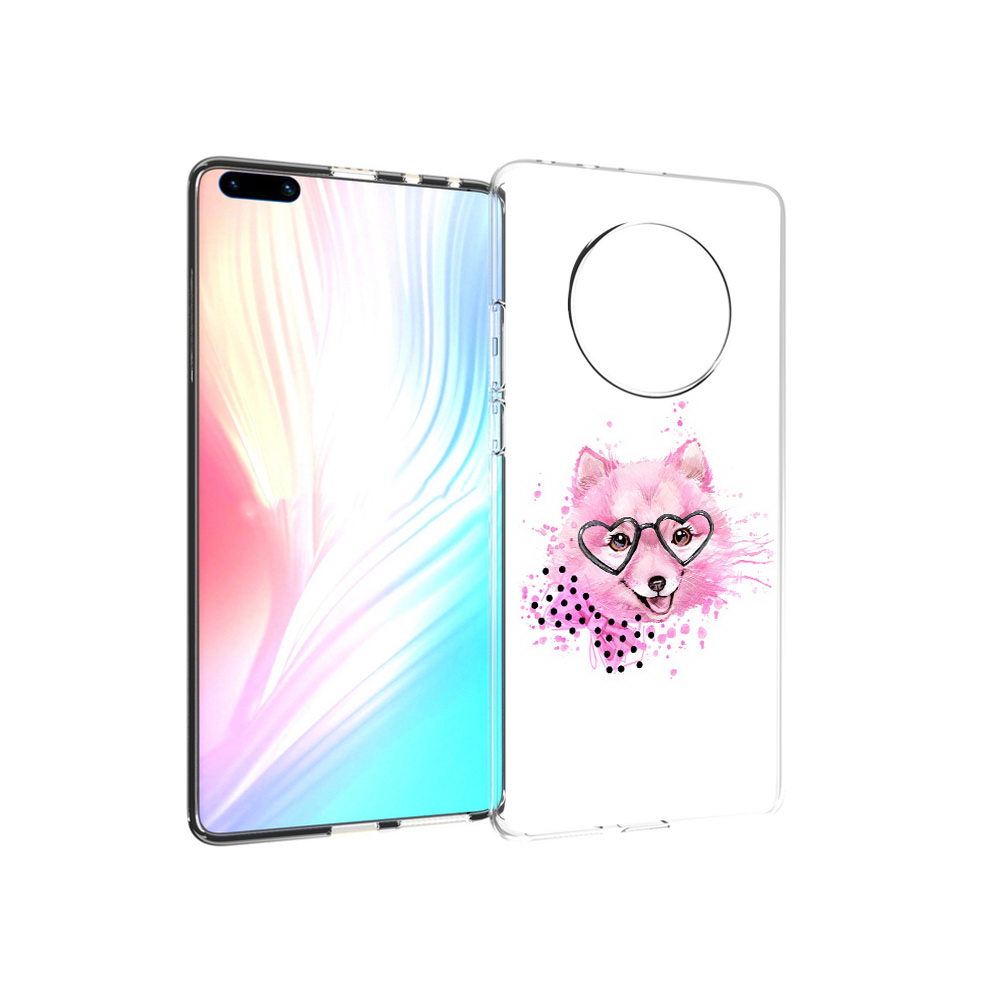 

Чехол MyPads Tocco для Huawei Mate 40 Pro розовый волченок, Прозрачный, Tocco