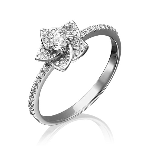 

Кольцо из белого золота р.  PLATINA jewelry 01-4620-00-501-1120-38, фианит, 01-4620-00-501-1120-38