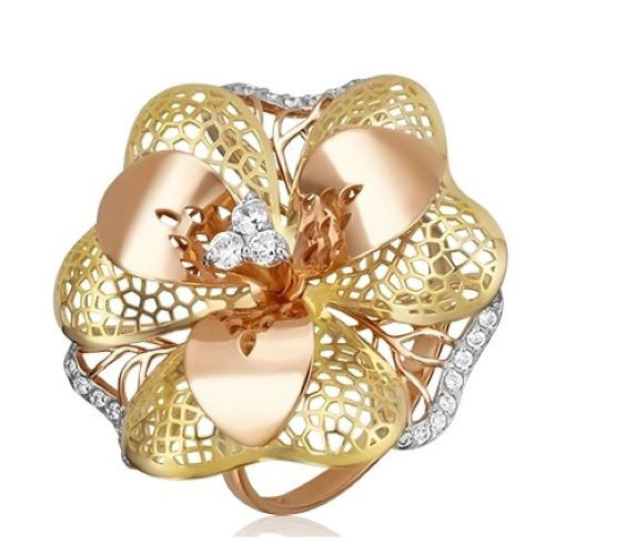 

Кольцо из золота с фианитом р. 16,5 PLATINA jewelry 01-4882-00-401-1113-65, 01-4882-00-401-1113-65
