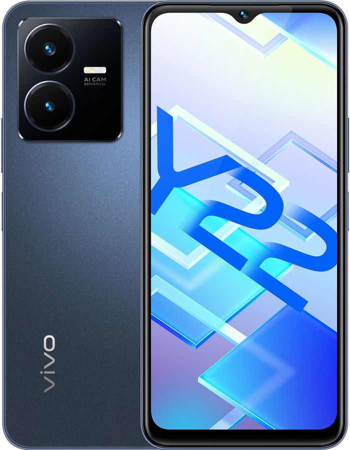 

Смартфон vivo Y22 4/64Gb, синий космический