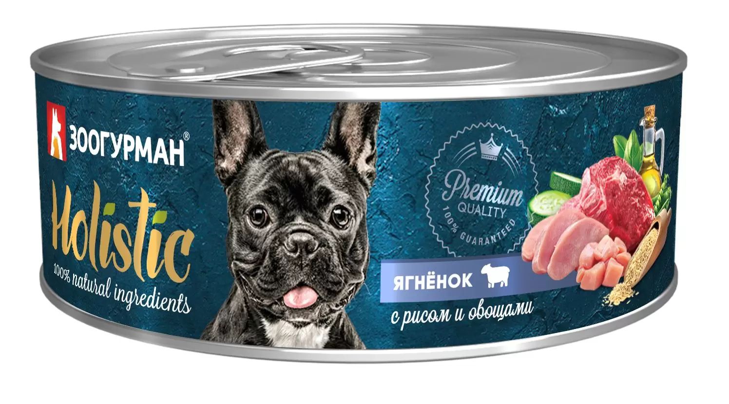 

Консервы для собак ЗООГУРМАН HOLISTIC с ягнёнком, рисом и овощами, 100 г