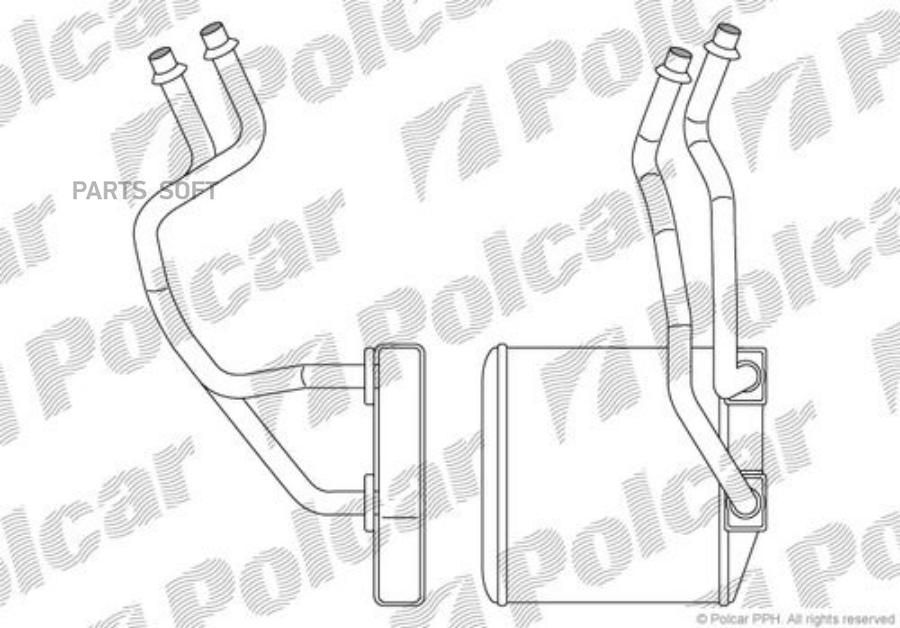 

Радиатор Печки Opel Corsa D, Fiat Grande Punto.. /С Трубками/