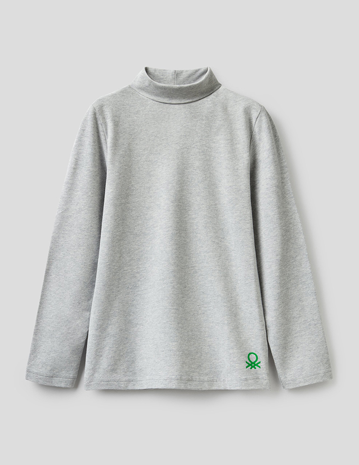 

Водолазка для мальчиков Benetton цв. серый р.116, 21A_3DKEC2197