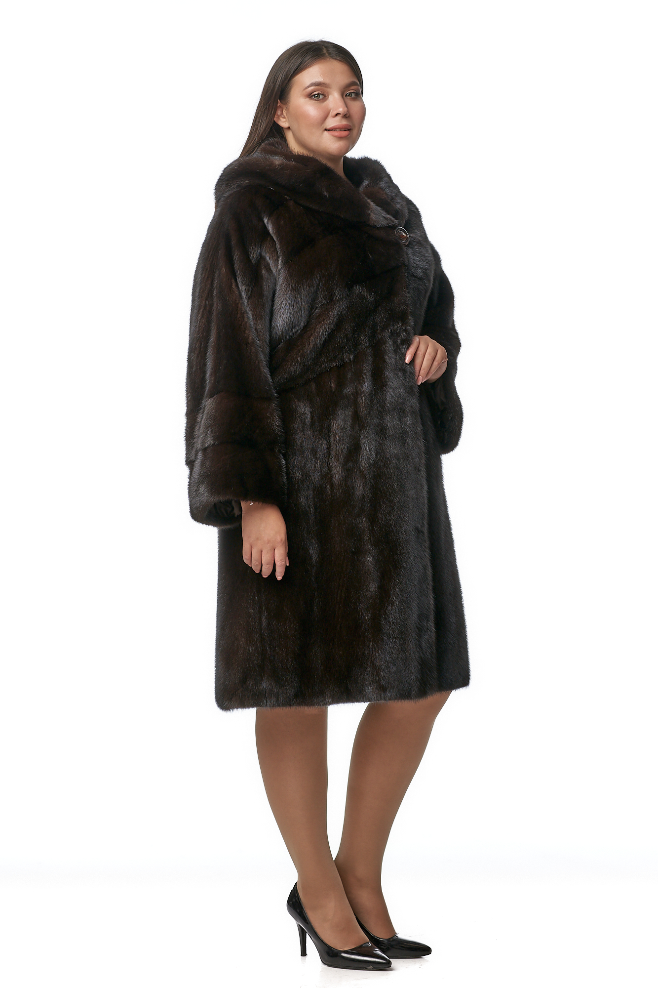 

Шуба женская МОСМЕХА 8017816 коричневая 56 RU, 8017816