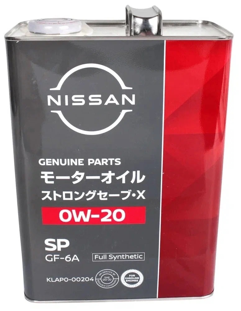 

Моторное масло Nissan STRONG SAVE X SP/GF-6A 0W20 4л