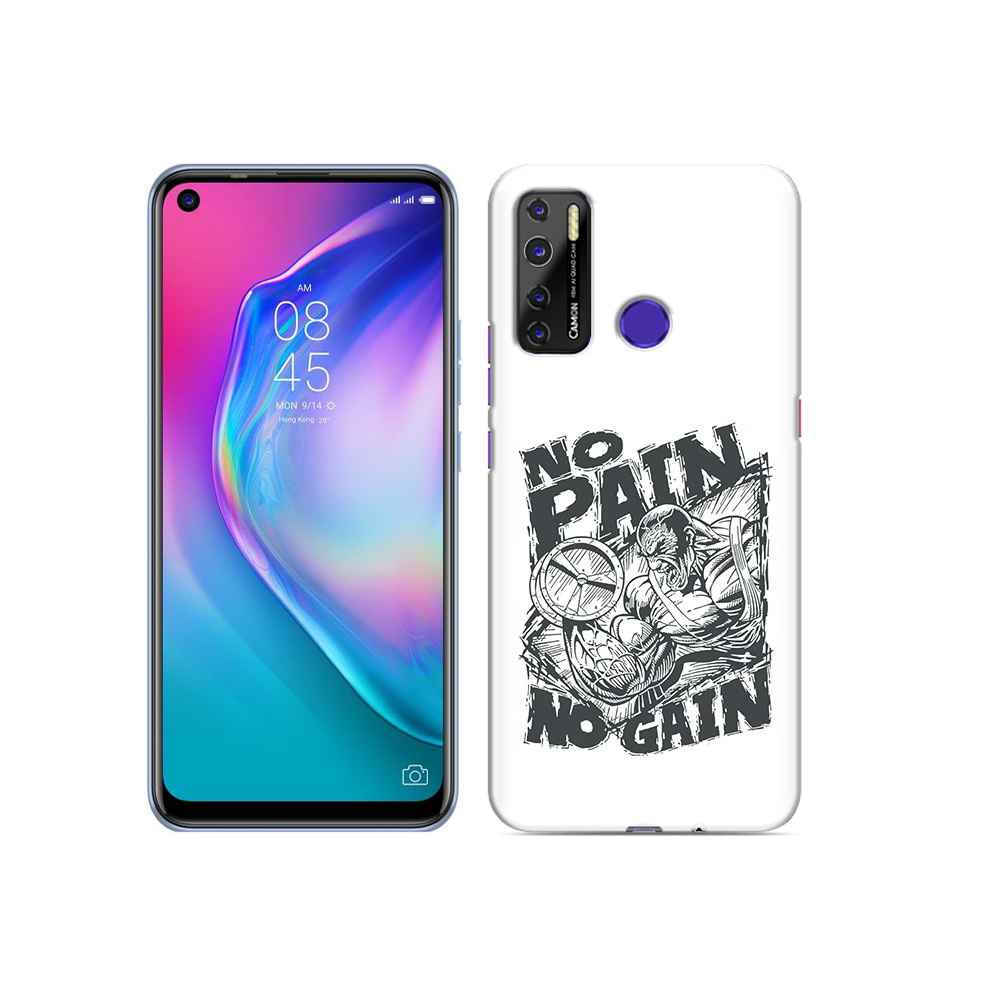 

Чехол MyPads Tocco для Tecno Camon 15 бодибилдинг тяжелая работа, Прозрачный, Tocco