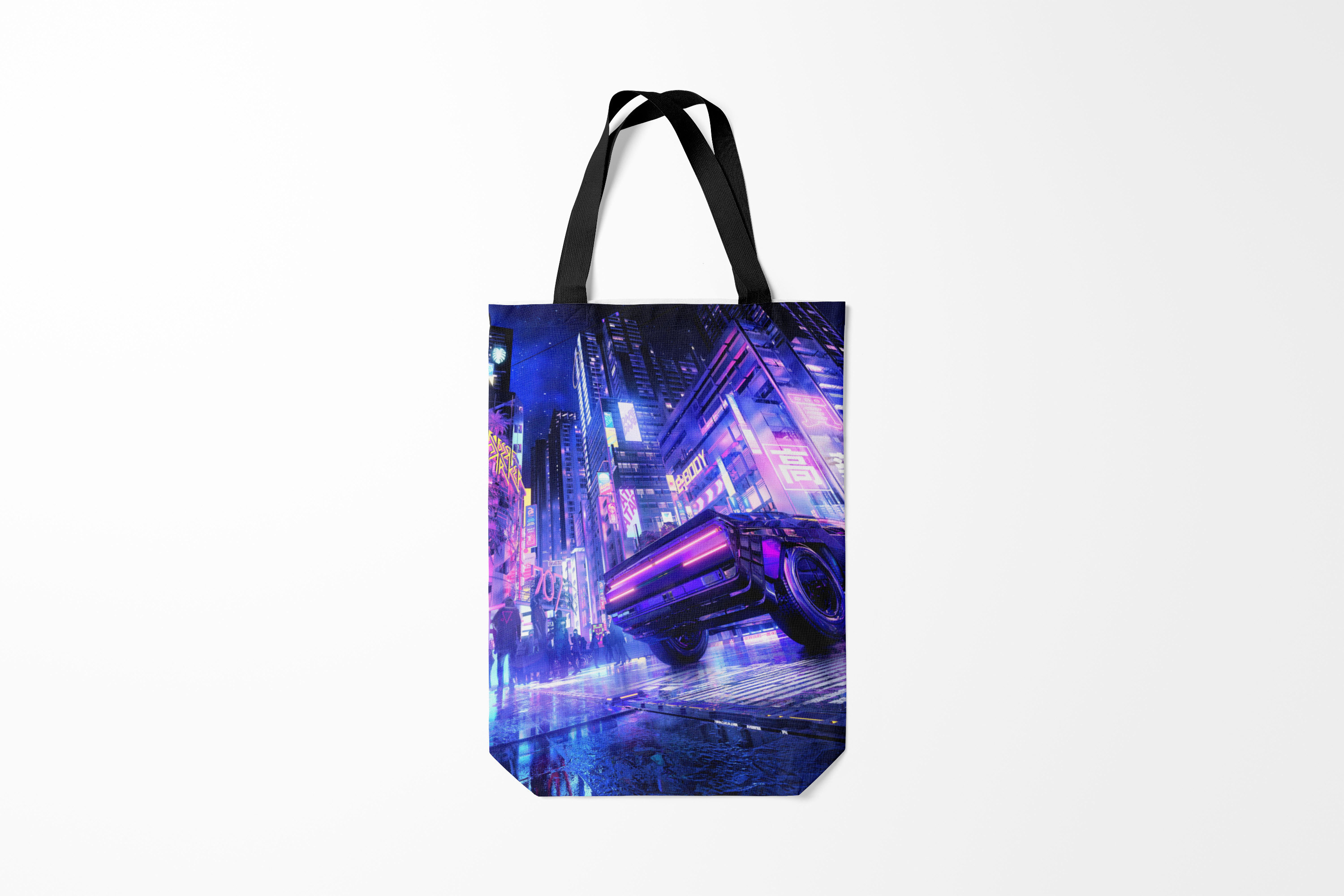 

Сумка шoппер унисекс Burnettie Cyberpunk 2077 city,, Cyberpunk 2077 city