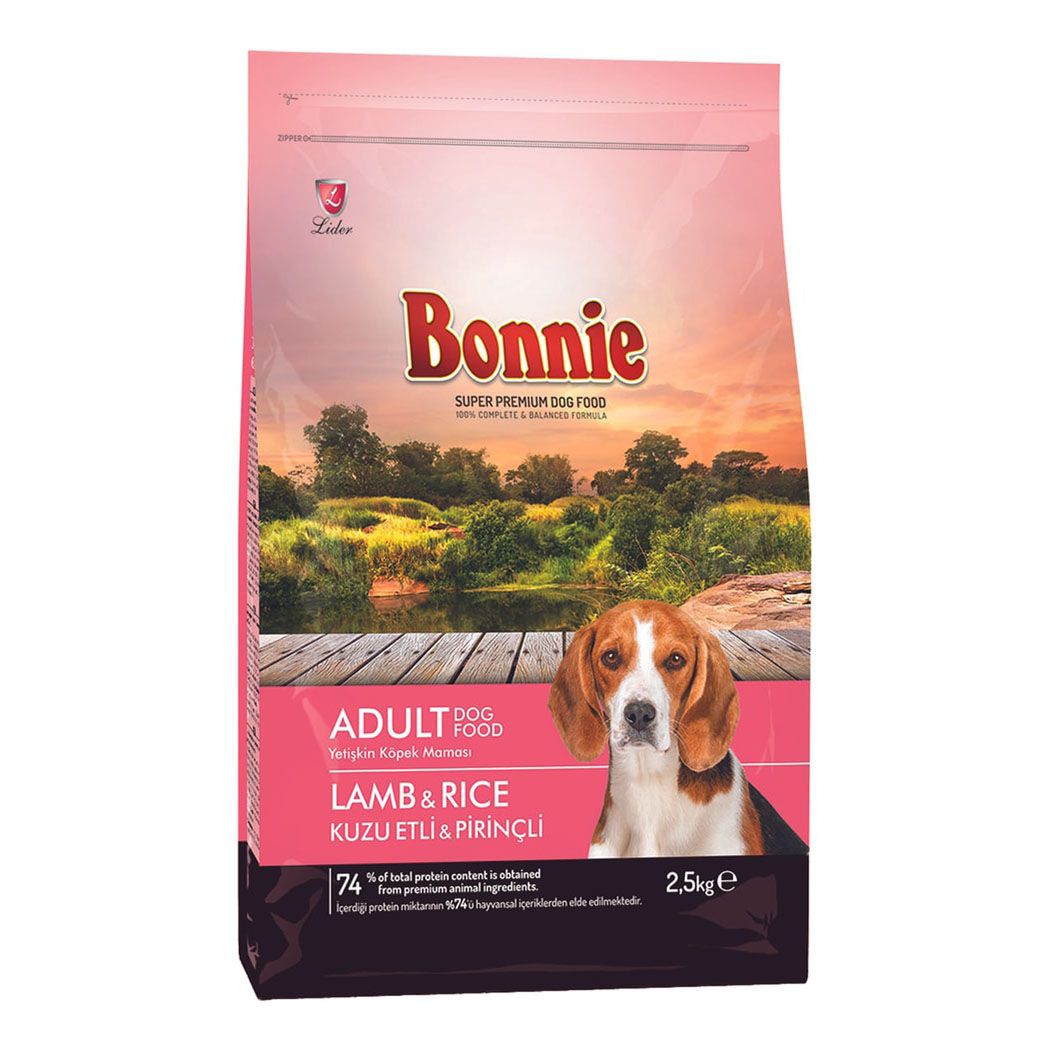 Сухой корм для собак Lider Bonnie Adult Dog Food, ягненок и рис, 2,5 кг