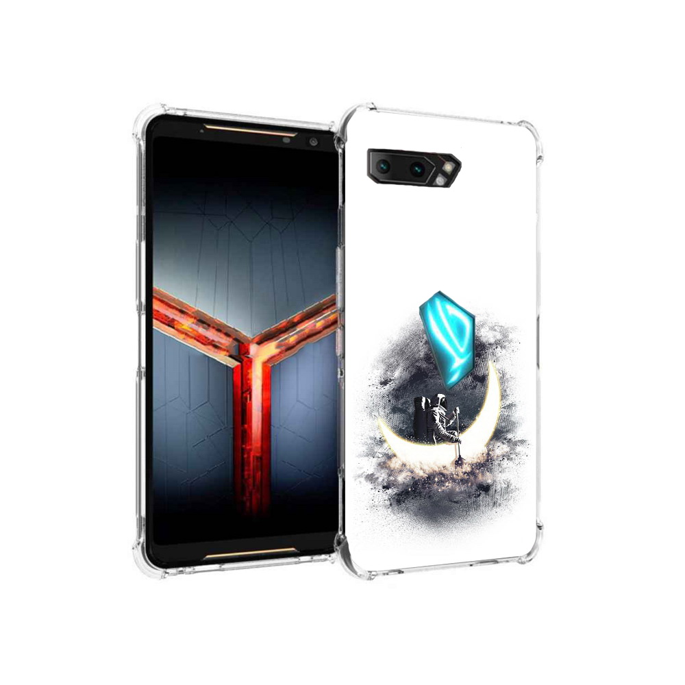 

Чехол MyPads Tocco для Asus ROG Phone 2 лунный путешественник, Прозрачный, Tocco