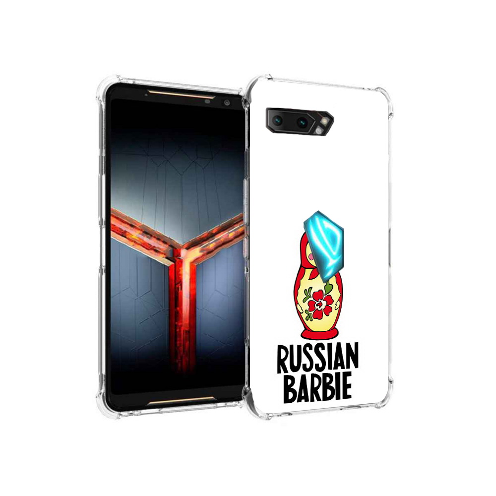 

Чехол MyPads Tocco для Asus ROG Phone 2 матрешка, Прозрачный, Tocco