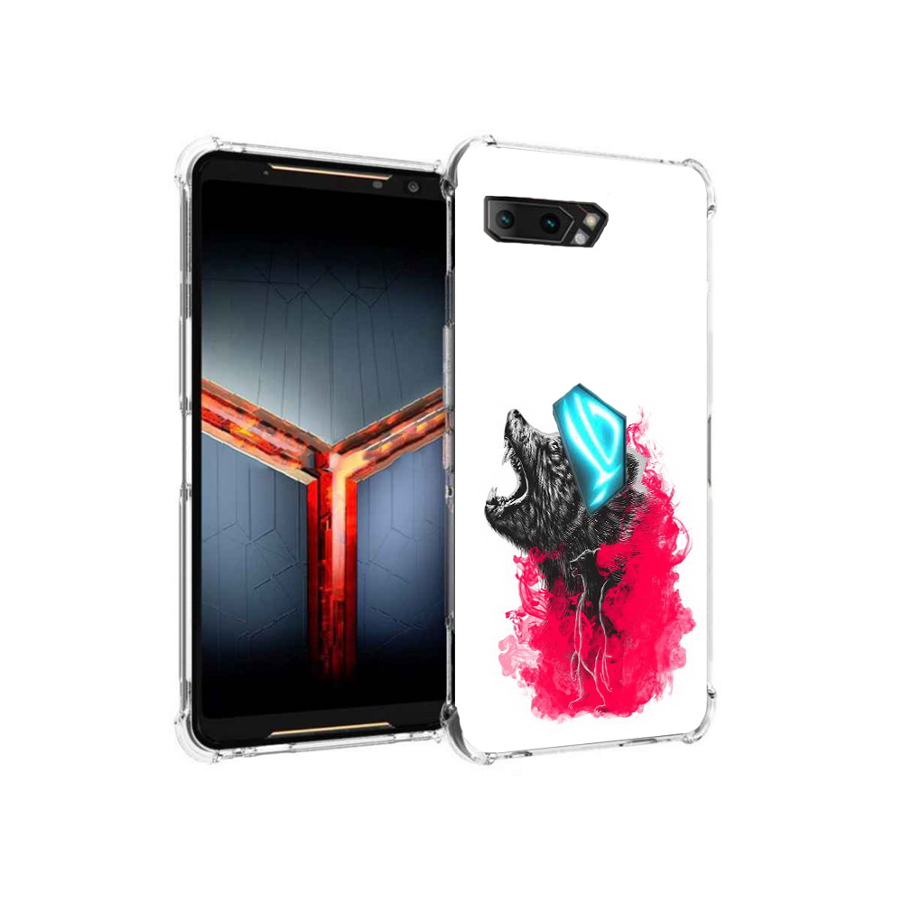 

Чехол MyPads Tocco для Asus ROG Phone 2 медведь в дымке, Прозрачный, Tocco