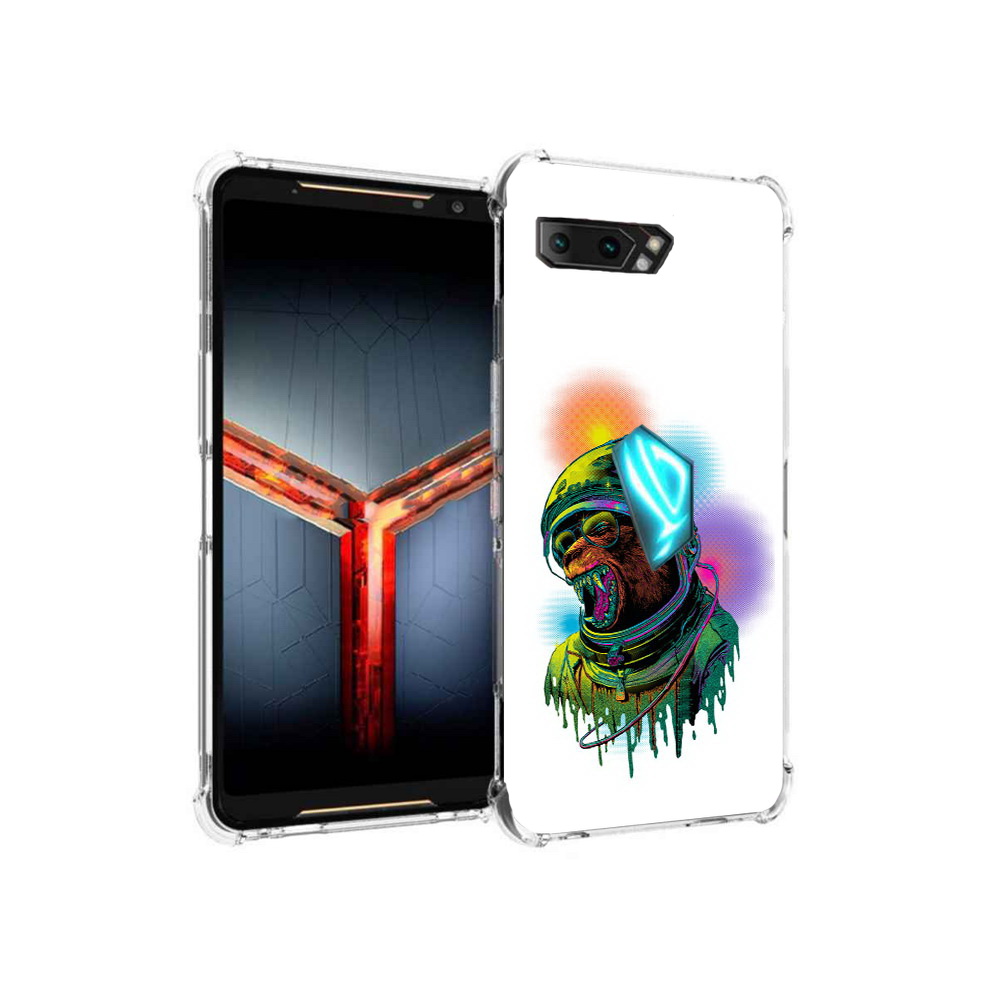 

Чехол MyPads Tocco для Asus ROG Phone 2 медведь космонавт, Прозрачный, Tocco